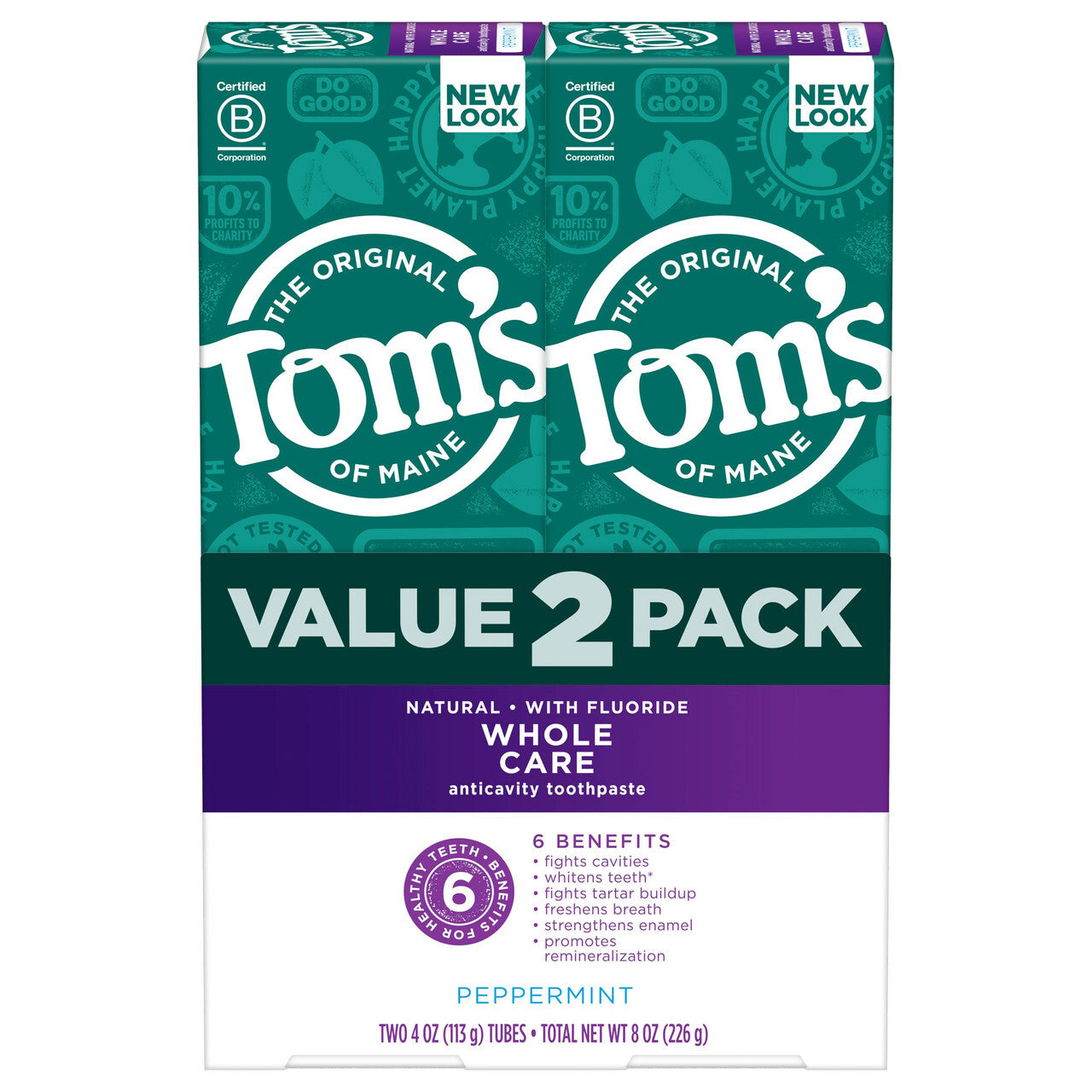 Toms pprmnt thpst 2pk ( 1 x 4 oz )