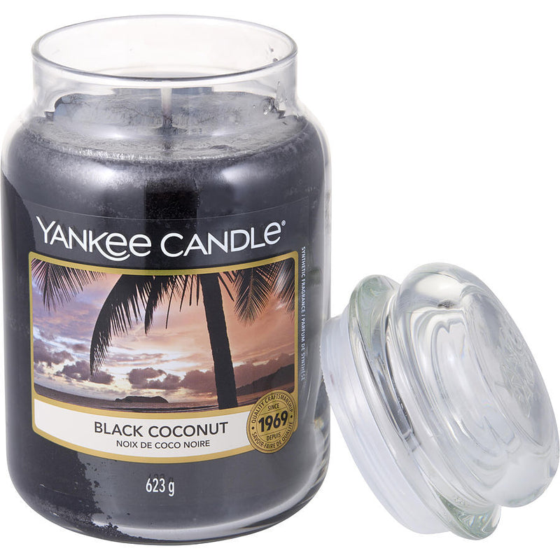 YANKEE CANDLE by Yankee Candle (UNISEX) - BLACK COCONUT SCENTED LARGE JAR 22 OZ