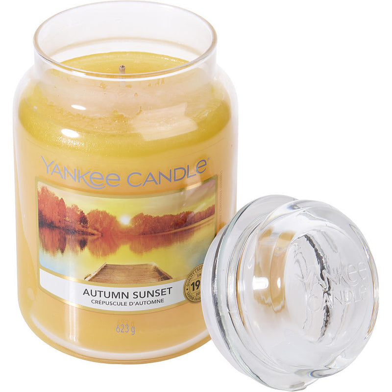 YANKEE CANDLE by Yankee Candle (UNISEX) - AUTUMN SUNSET SCENTED LARGE JAR 22 OZ