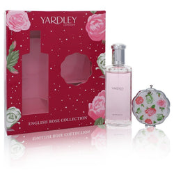 English Rose Yardley by Yardley London Gift Set -- 4.2 oz Eau De Toilette Spray + Compact Mirror (Women)