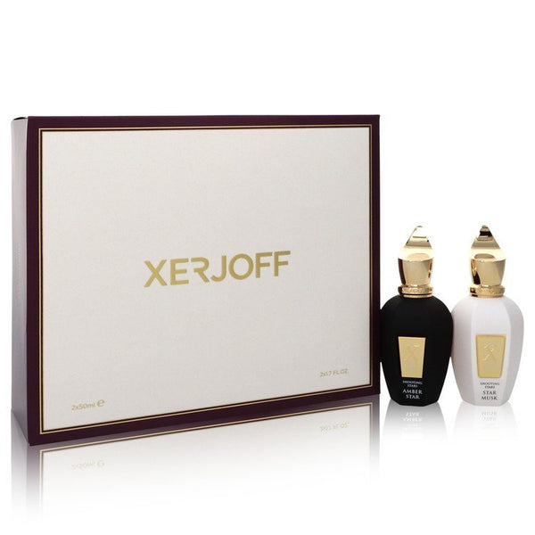 Shooting Stars Amber Star & Star Musk by Xerjoff Gift Set -- 1.7 oz EDP in Amber Star + 1.7 oz EDP in Star Musk Both Unisex Fragrances (Men)