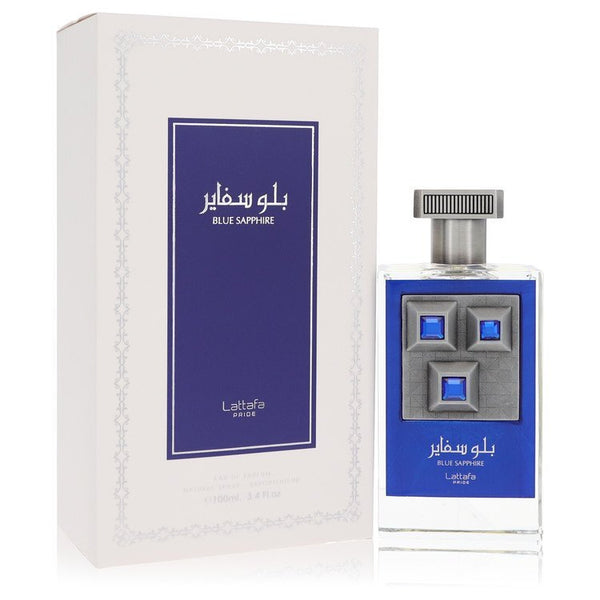 Lattafa Pride Blue Sapphire by Lattafa Eau De Parfum Spray (Unisex) 3.4 oz (Men)